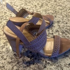 Lauren Conrad Streusel Mauve Heels 8.5 Med